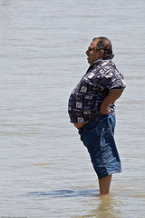 Man at sea (c) Mike Baird